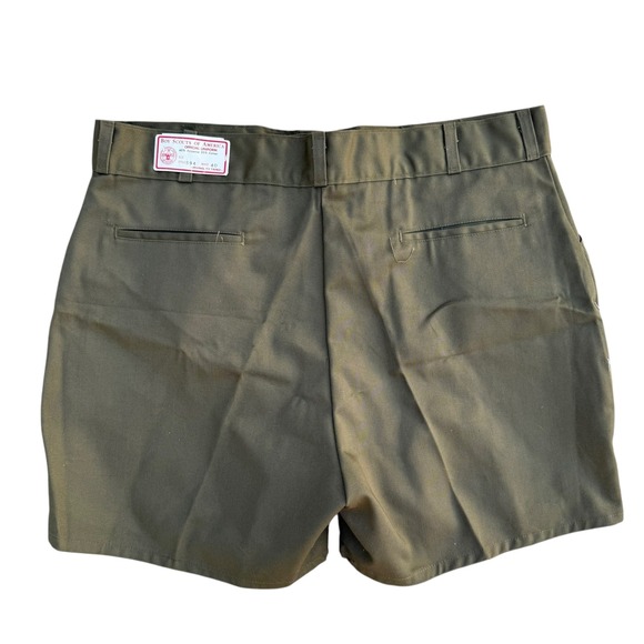Vintage‎ Boy Scouts of America Official Uniform Shorts Olive Green Size 40 NWT - Picture 2 of 7